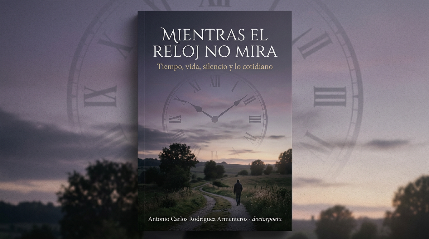 Portada de Mientras el reloj no mira